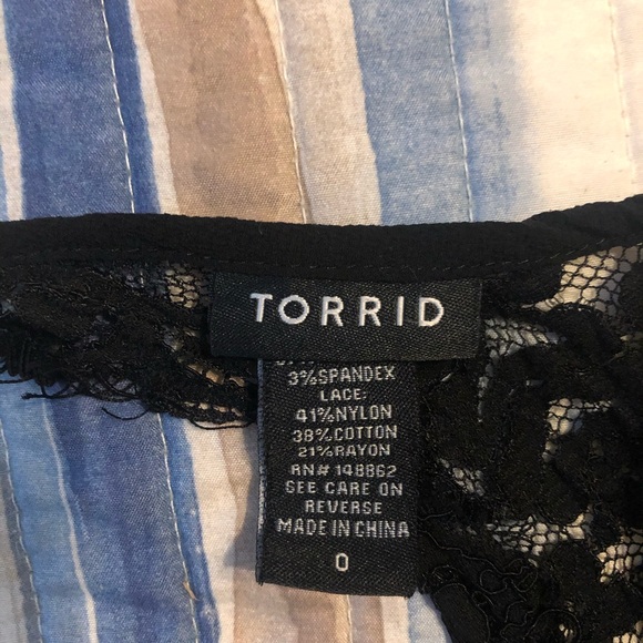 Torrid Black Lace Top - Picture 4 of 4